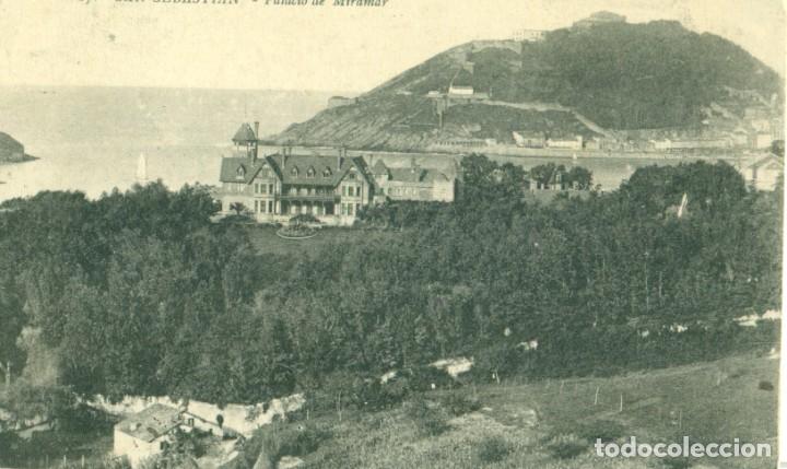 Cartoline: SAN SEBASTIAN. PALACIO DE MIRAMAR. CIRCULADA EN 1915.