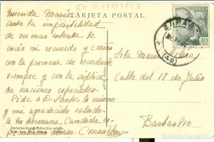 Postales: DEVA. CLAUSTRO IGLESIA SANTA MARIA.CIRCULADA EN 1953 - Foto 2