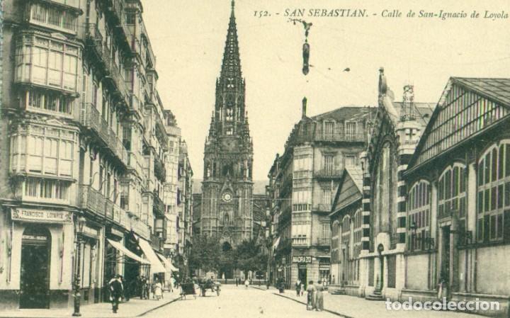 Postales: SAN SEBASTIAN. CALLE DE SAN IGNACIO DE LOYOLA. HACIA 1920.