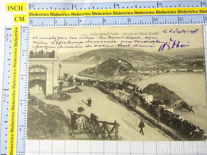 Postales: POSTAL DE GUIP&Uacute;ZCOA. A&Ntilde;OS 10 30. SAN SEBASTIAN. TERRAZA DEL MONTE IGUELDO BICIS 214 GALARZA 1771