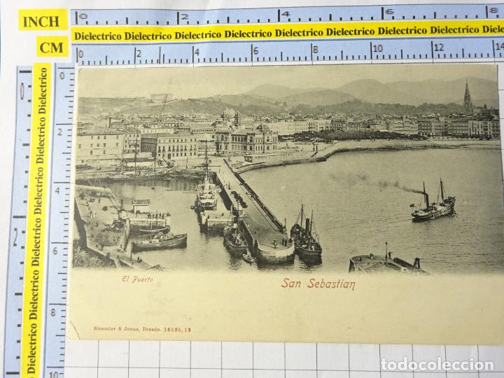 Postales: POSTAL DE GUIP&Uacute;ZCOA.SIGLO XIX - 1905. SAN SEBASTIAN. EL PUERTO 16535 R&Ouml;MMLER 1779