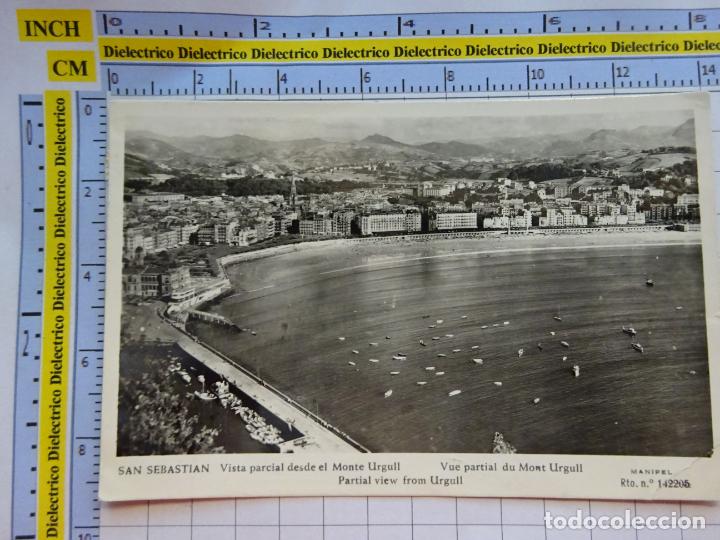 Cartes Postales: POSTAL DE GUIP&Uacute;ZCOA, SAN SEBASTIAN. A&Ntilde;OS 30 50. VISTA PARCIAL DESDE EL MONTE URGULL. MANIPEL. 525