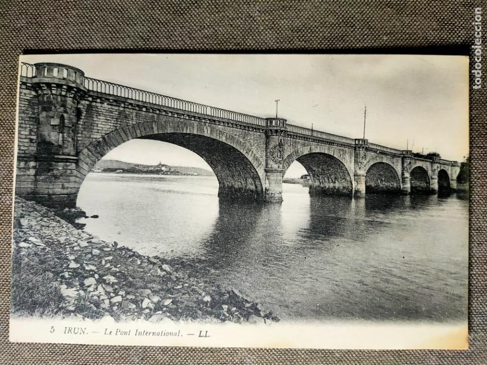 Postales: Antigua postal de Ir&uacute;n. El Puente internacional. versi&oacute;n francesa - Foto 1