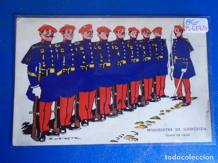 Postais: (PS-68924)POSTAL MIQUELETES DE GUIPUZCOA-TRAJE DE GALA.ILUSTRADA POR A.URIARTE
