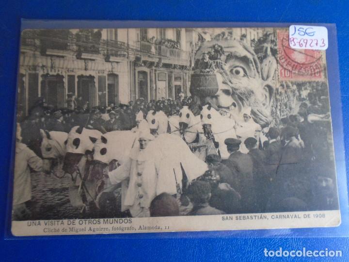 Postales: (PS-69273)POSTAL DE SAN SEBASTIAN-CARNAVAL 1908.UNA VISITA DE OTROS MUNDOS.MIGUEL AGUIRRE