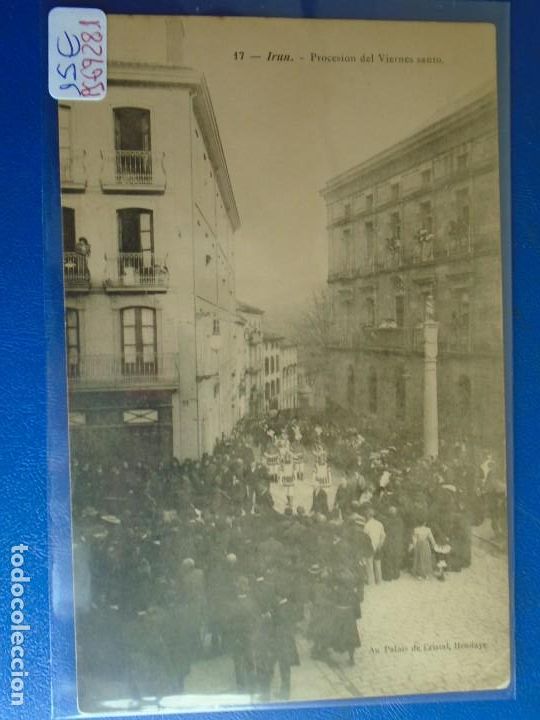 Postais: (PS-69281)POSTAL DE IRUN-PROCESION DEL VIERNES SANTO