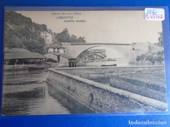 Postais: (PS-69317)POSTAL DE LEQUEITO-PUENTE ISUNSA.VALENTIN HERVIAS