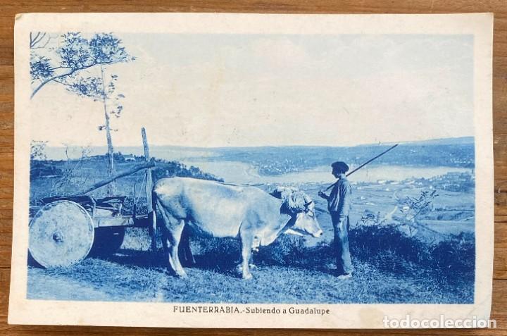 Cartoline: POSTAL DE FUENTERRABIA, SUBIENDO A GUADALUPE, ED. L. ROISIN, CIRCULADA.