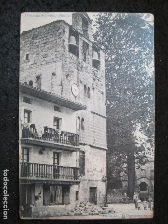 Cartoline: ZARAUTZ-ZARAUZ-EL CAMPANARIO-FOTO LACOSTE-POSTAL ANTIGUA-(93.974)