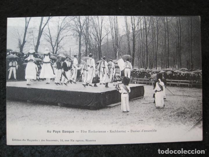 Cartoline: EUSKADI-PAIS VASCO-FIESTA-POSTAL ANTIGUA-(93.990)