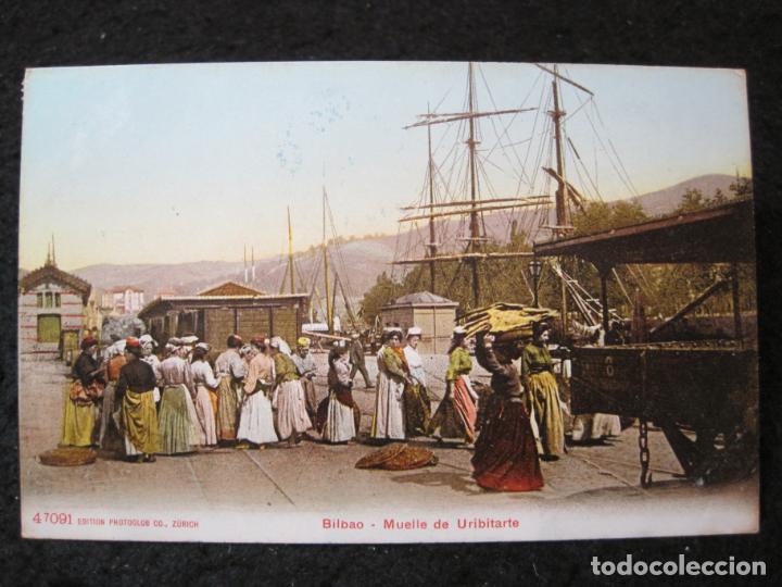 Postcards: BILBAO-MUELLE DE URIBITARTE-POSTAL ANTIGUA-(94.135)
