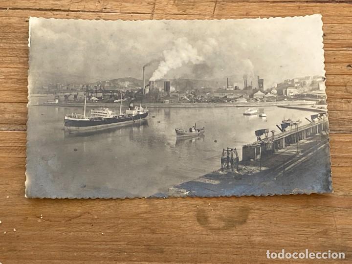Postcards: FOTO POSTAL DE PORTUGALETE, RIA Y ALTOS HORNOS DE VIZCAYA, N. 105, NO CIRCUALDA.