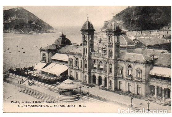 Postcards: POSTAL, 5.- SAN SEBASTIAN. - EL GRAN CASINO M. D., PHOTOTYPIE MARCEL DELBOY BORDEAUX. S/C. NUEVA.