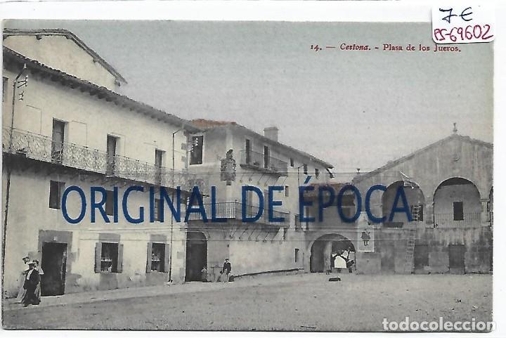 Postcards: (PS-69602)POSTAL DE CESTONA-PLAZA DE LOS FUEROS.EDIT.J.M&ordf;.QUEREJETA