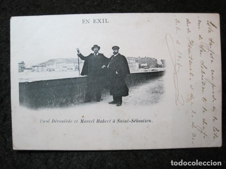 Postcards: SAN SEBASTIAN-PAUL DEROULEDE ET MARCEL HABERT-REVERSO SIN DIVIDIR-POSTAL ANTIGUA-(94.377)