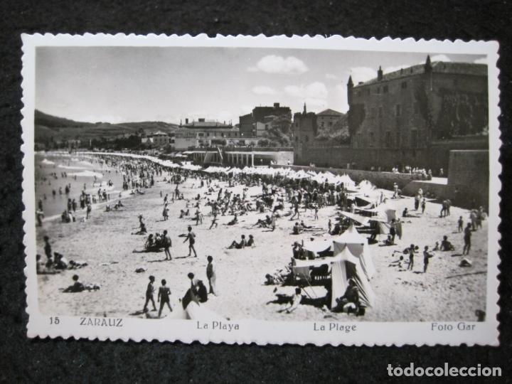 Postcards: ZARAUTZ-ZARAUZ-LA PLAYA-FOTOGRAFICA GAR-POSTAL ANTIGUA-(94.410)