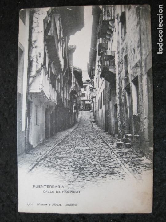 Postcards: FUENTERRABIA-CALLE DE PAMPINOT-HAUSER Y MENET-500-POSTAL ANTIGUA-(94.411)