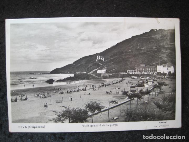 Postcards: DEBA-DEVA-VISTA GENERAL DE LA PLAYA-FOTOGRAFICA MANIPEL-POSTAL ANTIGUA-(94.481)