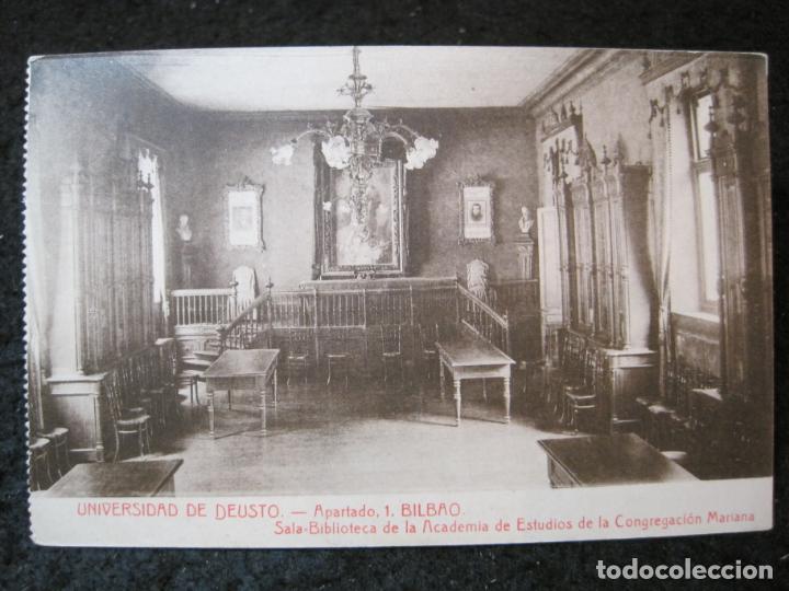 Postcards: BILBAO-UNIVERSIDAD DE DEUSTO-BIBLIOTECA-THOMAS-POSTAL ANTIGUA-(94.485)