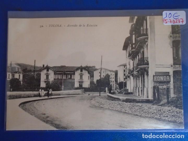 Postais: (PS-70217)POSTAL DE TOLOSA-AVENIDA DE LA ESTACION.EDICION MOCOROA LARRA&Ntilde;AGA