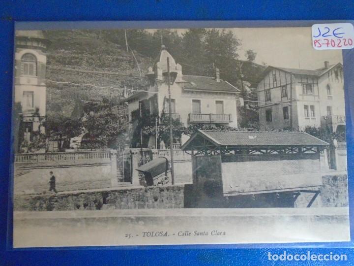 Postais: (PS-70220)POSTAL DE TOLOSA-CALLE SANTA CLARA.EDICION MOCOROA LARRA&Ntilde;AGA