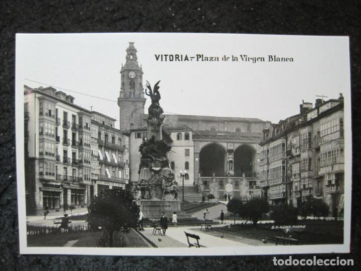 Postais: VITORIA-GASTEIZ-PLAZA DE LA VIRGEN BLANCA-FOTOGRAFICA-POSTAL ANTIGUA-(95.214)