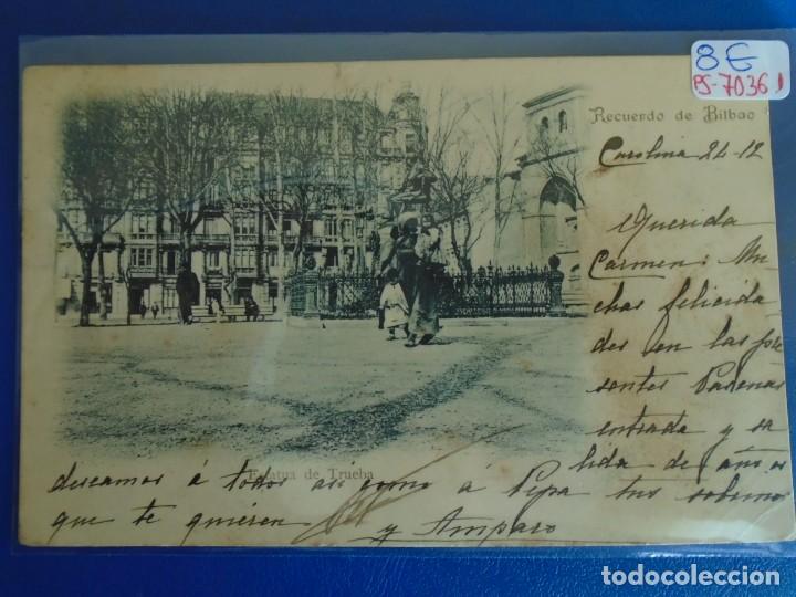 Postcards: (PS-70361)POSTAL RECUERDO DE BILBAO-ESTATUA DE TRUEBA