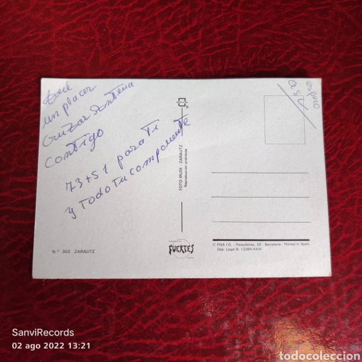 Postales: POSTAL: ZARAUTZ (PAIS VASCO) - Foto 2