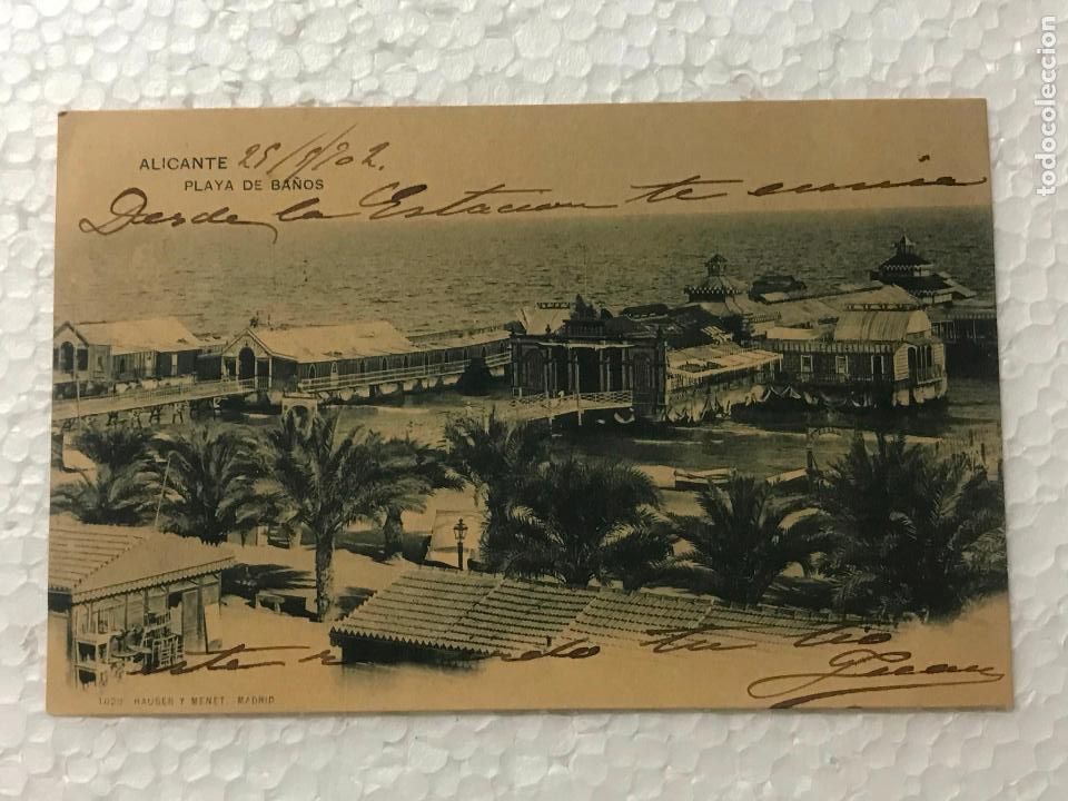 Cartes Postales: HAUSER Y MENET.- ALICANTE.- PLAYA DE BA&Ntilde;OS