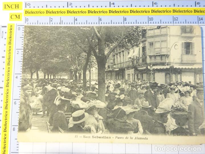 Cartoline: POSTAL DE GUIP&Uacute;ZCOA. SIGLO XIX - 1905. SAN SEBASTIAN. PASEO DE LA ALAMEDA 15 187