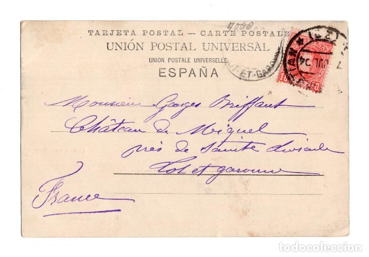 Postales: FUENTERRAB&Iacute;A.- CARRO CON BUEYES. - Foto 2