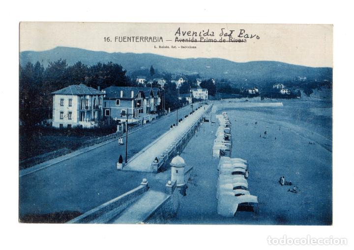 Postales: FUENTERRABIA.- AVENIDA PRIMO DE RIVERA. - Foto 1