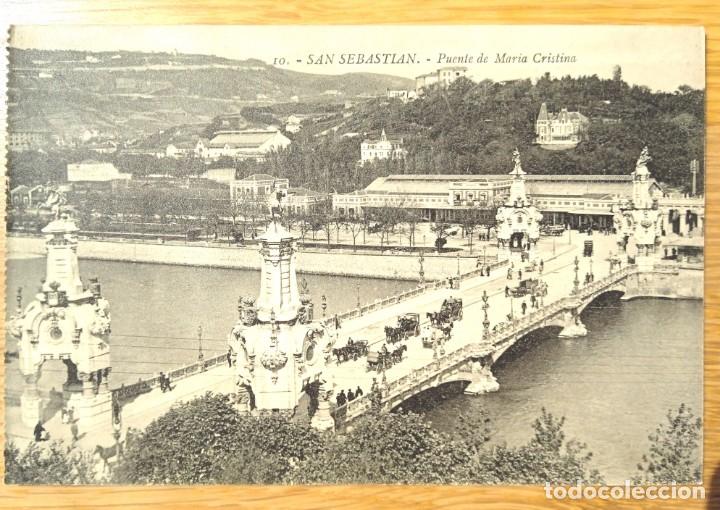 Cartes Postales: SAN SEBASTIAN - PUENTE DE MARIA CRISTINA - ED: GALARZA