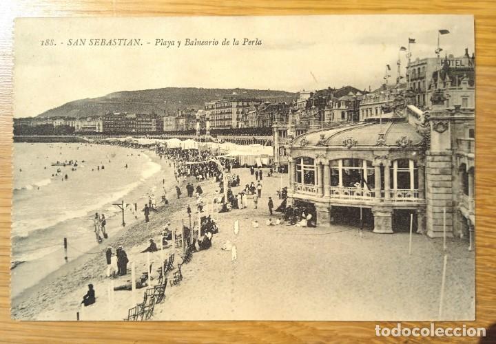 Cartes Postales: SAN SEBASTIAN - BALNEARIO DE LA PERLA - ED: GALARZA