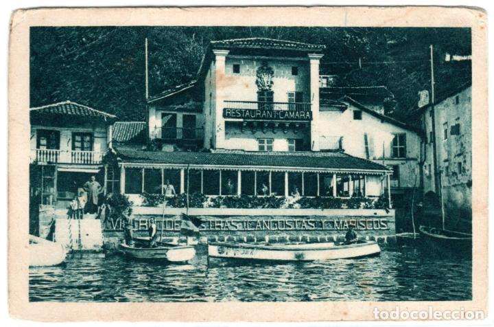 Postkarten: POSTAL PASAGES SAN JUAN (GUIPUZCOA) RESTURANT CAMARA - VIVERO DE OSTRAS - LANGOSTAS Y MARISCOS