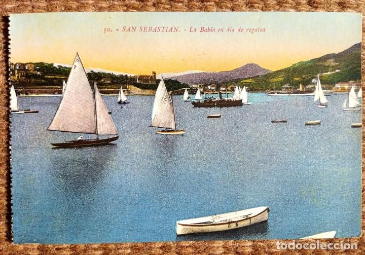 Cartes Postales: SAN SEBASTIAN - DIA DE REGATAS - ED: GALARZA