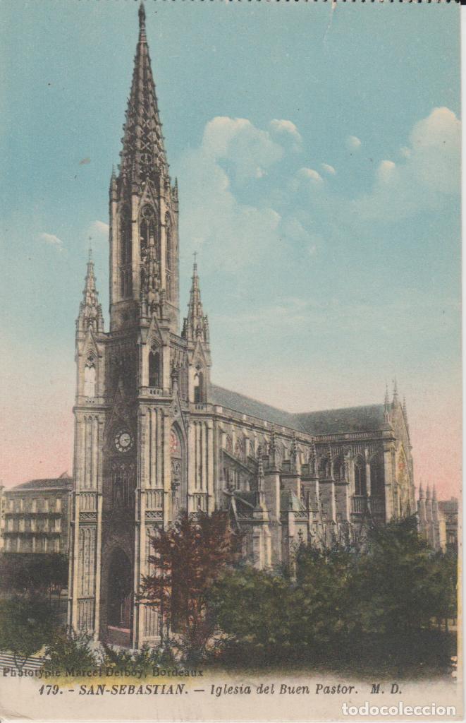 Postales: (179)SAN SEBASTIAN . IGLESIA DEL BUEN PASTOR ... SIN CIRCULAR