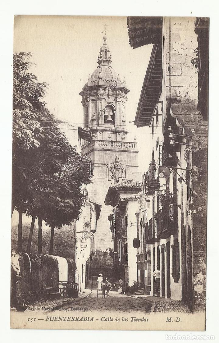 Postales: postal calle tiendas fuenterrabia guipuzcoa nueva