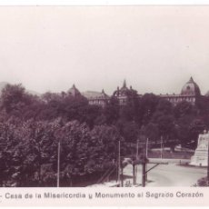 Postales: BILBAO: CASA DE LA MISERICORDIA Y MONUMENTO AL SAGRADO CORAZÓN. MADYMA. NO CIRCULADA (AÑOS 50). Lote 365167526