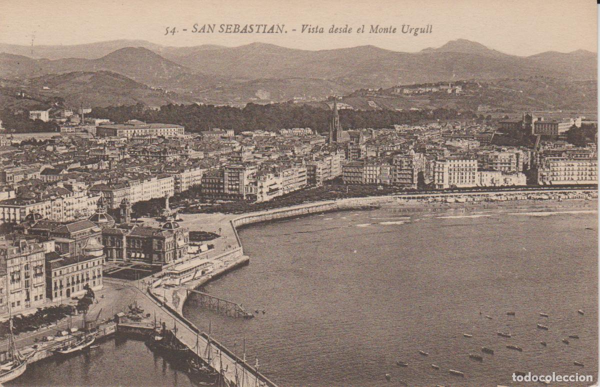 Postkarten: (54) SAN SEBASTIAN . VISTA DESDE EL MONTE URGULL ... SIN CIRCULAR