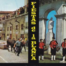 Postales: VITORIA, FIESTAS DE LA BLANCA. PROGRAMA DE CORRIDAS DE TOROS, PUBLICIDAD. AÑO 1975. VER REVERSO. Lote 366594831
