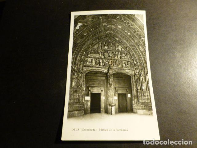 Postales: DEVA GUIPUZCOA PORTICO DE LA PARROQUIA - Foto 1