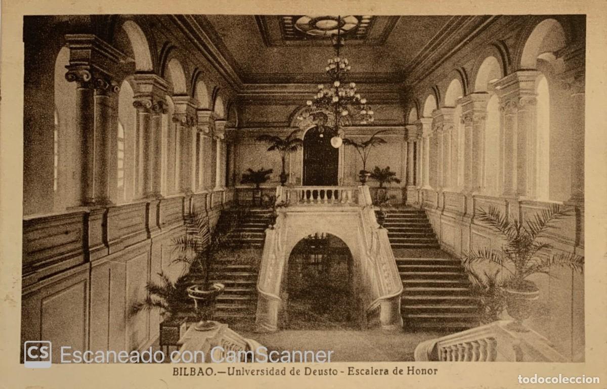 Postkarten: BILBAO-UNIVERSIDAD DE DEUSTO- ESCALERA DE HONOR - POSTAL ANTIGUA DE PRINCIPIOS SIGLO XX