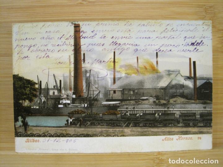 Postkarten: BILBAO-ALTOS HORNOS-REVERSO SIN DIVIDIR-POSTAL ANTIGUA-(97.893)