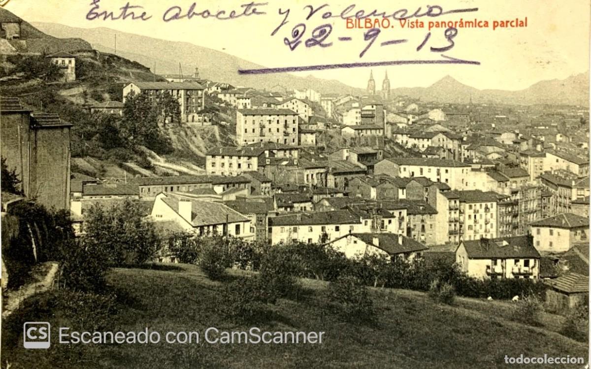 Cartes Postales: BILBAO- VISTA PANORAMICA PARCIAL- POSTAL ANTIGUA 1913