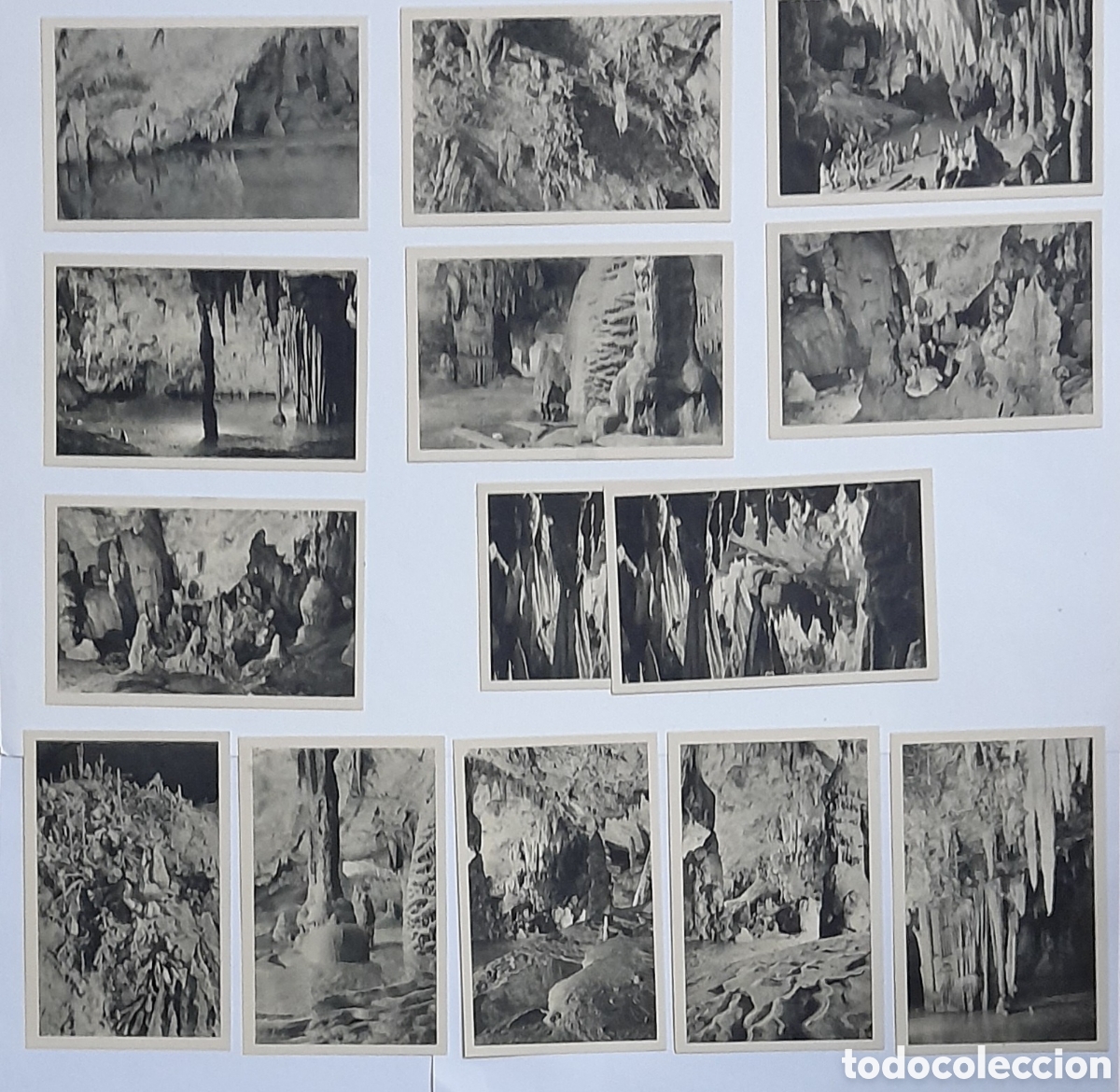 Postales: GRUTA ENCANTADA DE POZALAGUA- CARRANZA (Vizcaya) lote de catorce postales (una repe) foto GARAY.