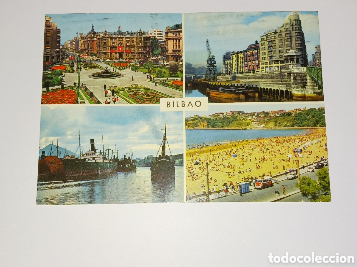 Postales: Bilbao, Bellezas de la ciudad, circulada. - Foto 1