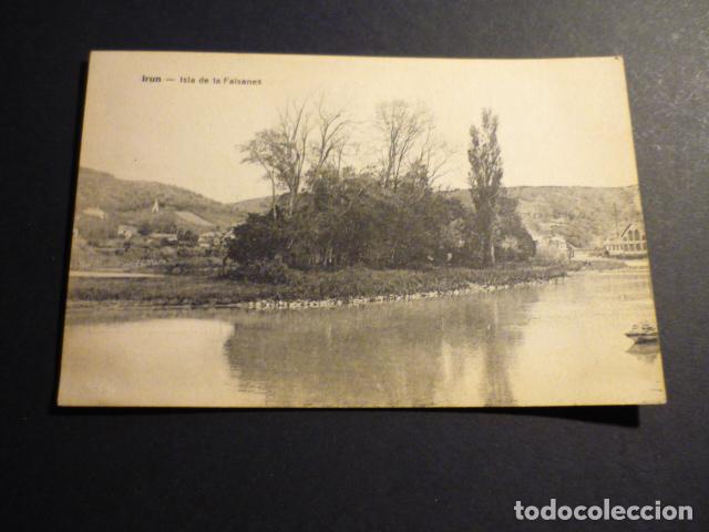 Postales: IRUN GUIPUZCOA ISLA DE LOS FAISANES - Foto 1