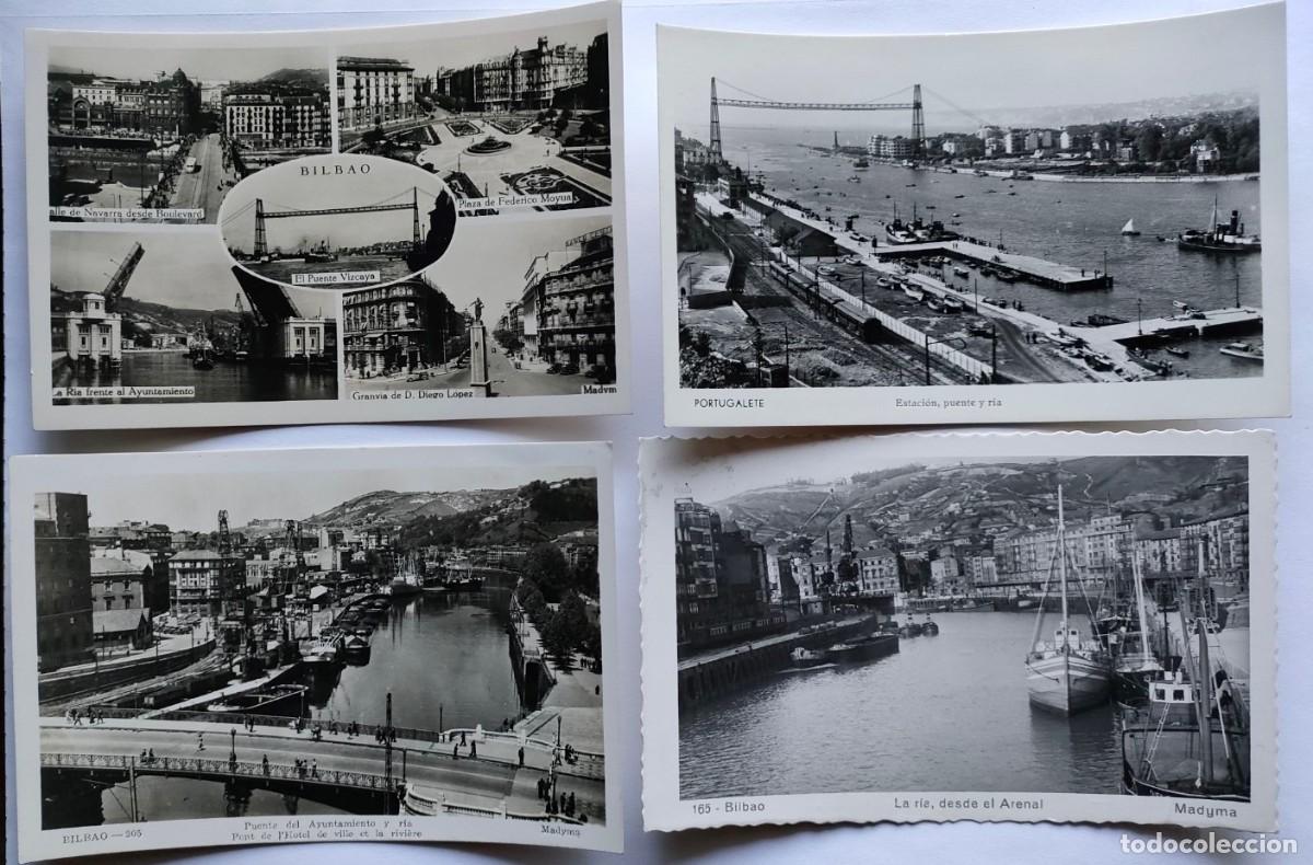 Postales: BILBAO LOTE 4 POSTALES - Foto 1