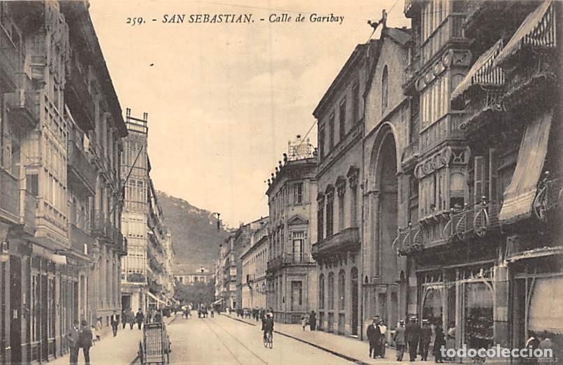 Postcards: SAN SEBASTI&Aacute;N.- CALLE DE GARIBAY